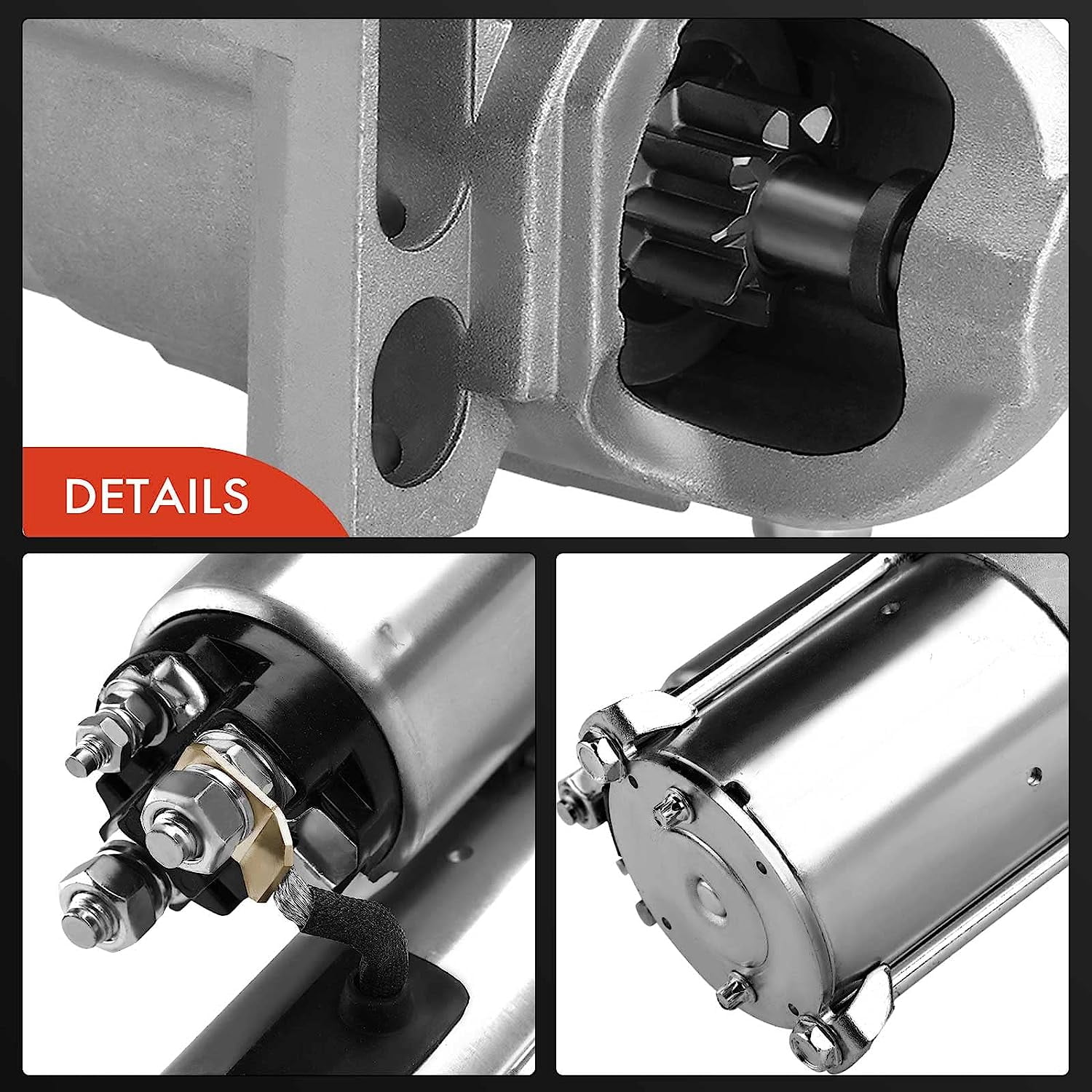 A-Premium Starter Motor Compatible with Chrysler 200 15-17 & Jeep Cherokee 14-19 Renegade 15-20 & Fiat 500X 16-18 & Ram ProMaster City 15-20 L4 2.4L 12V 1.4KW 10 Teeth Clockwise Replace# 410-48301