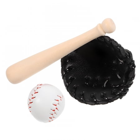 BESTSKY Mini Baseball Toy Plastic Bat and Ball with ABS Material for Collectors in Colors 1 Set