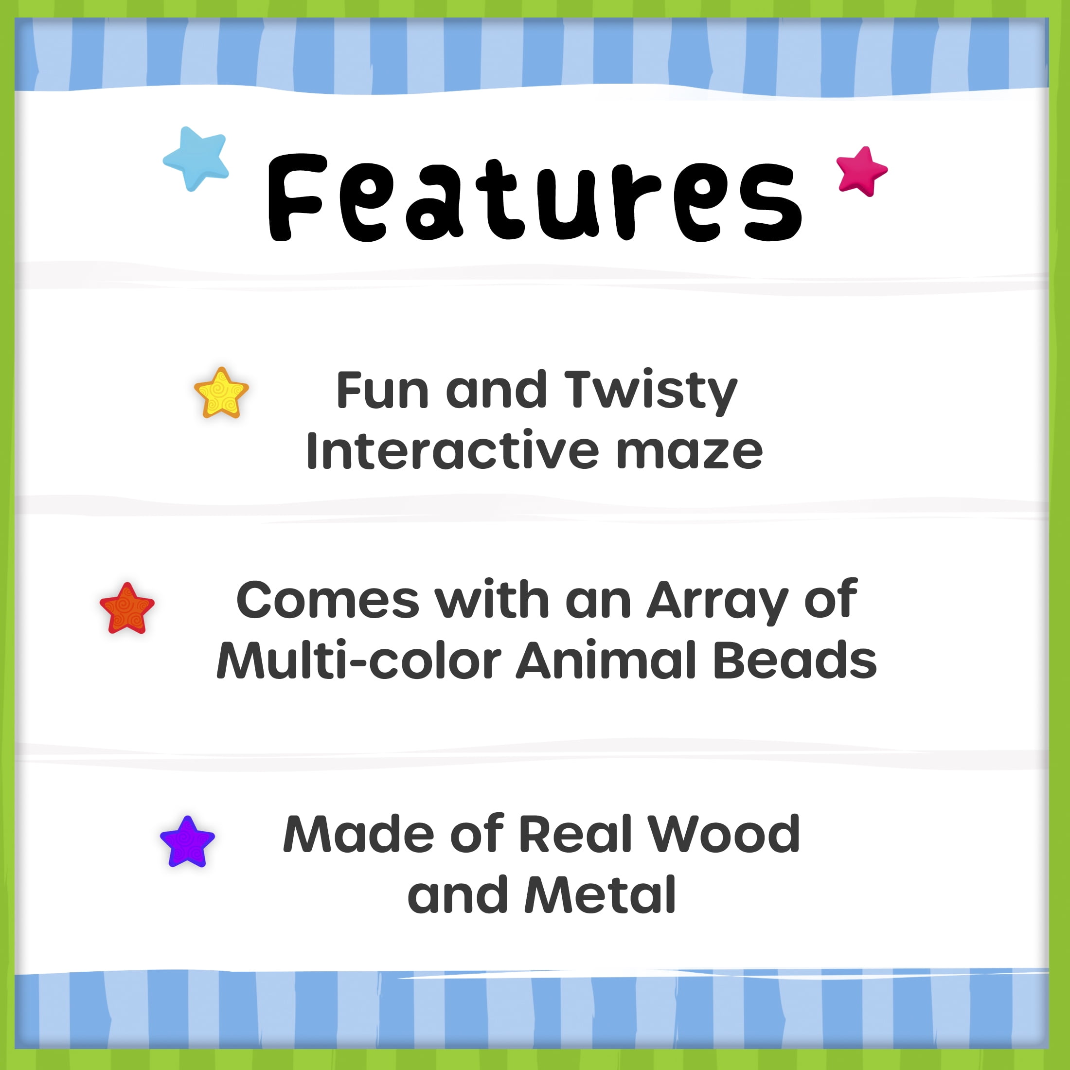 Spark Create Imagine Wooden Bead Maze, Baby and Toddler Toys  (图3)