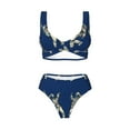 thumbnail image 4 of Daiia Disco party Astronaut Dancing Women's Bikini Set Two Piece Swimsuit High Waisted Bikini Adjustable Straps Bikini Perfect for Beach, Pool, and Summer Vacation-Small, 4 of 9
