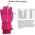 thumbnail image 5 of Gant de Ski d'Hiver Imperméable pour Enfants avec Crêtes (Fuchsia 1, 3-4 Ans), 5 of 5