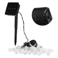 thumbnail image 4 of Lámpara de cadena, luces de cadena solares, luces de cadena impermeables de 5M, luz decorativa solar ultra sensible, 4 of 8