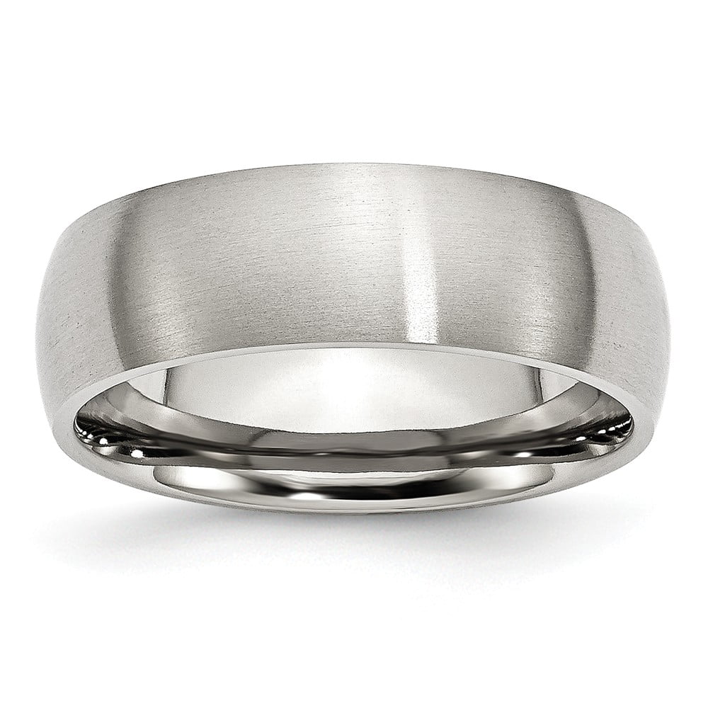 Best Quality Free Gift Box Stainless Steel 7mm Brushed Band 