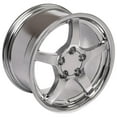 thumbnail image 4 of 18 inch Chrome Wheels Set Fit C4 Corvette, Camaro - C5 Style Deep Dish Chrome 18x9.5 Rims - SET Fits select: 1988-1996 CHEVROLET CORVETTE, 1993-1997 CHEVROLET CAMARO Z28, 4 of 5