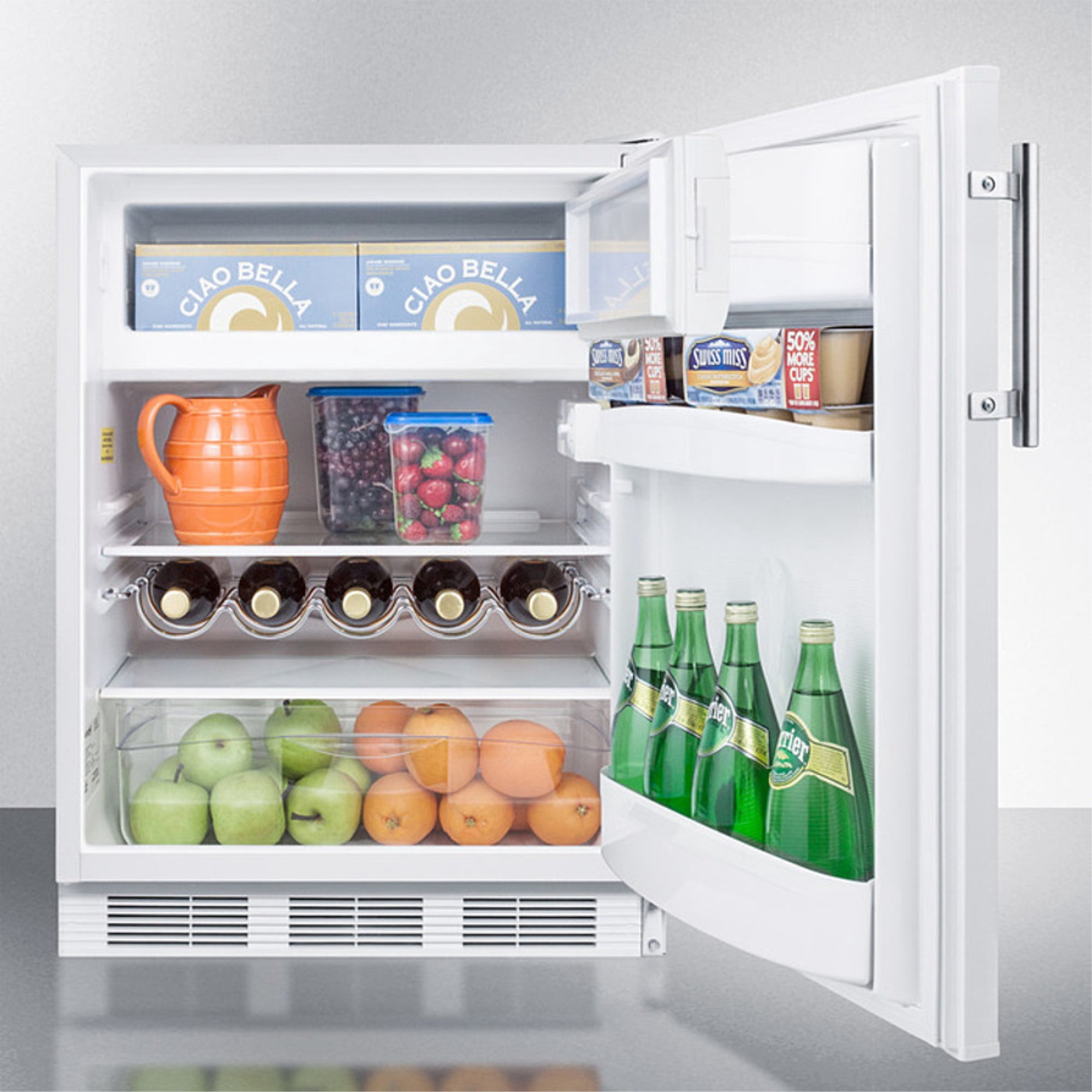 24" Wide Refrigerator-Freezer, White