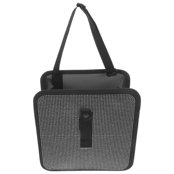 Organizador de asiento de coche plegable, organizador de asiento trasero de coche, cubo de basura para coche, organizador colgante para coche