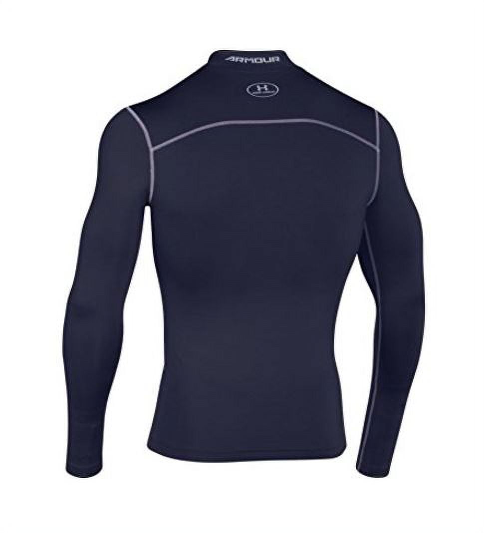 Under Armour Men's Coldgear Armour Compression Mock Long-Sleeve Tshirt,  Royal \ Steel,S - US