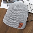 thumbnail image 3 of vnanda Autumn Baby Hat Knitted Winter Hat for Children Adults Elastic Windproof Cozy Solid Color Beanie for Autumn Winter Outdoor Activities Autumn Winter, 3 of 7