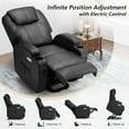 thumbnail image 4 of YODOLLA Power Lift Recliner Chair for Elderly, Electric Lift Chair Sofa with Side Pockets, USB & Type-C Ports, Black,PU Leather, 4 of 7