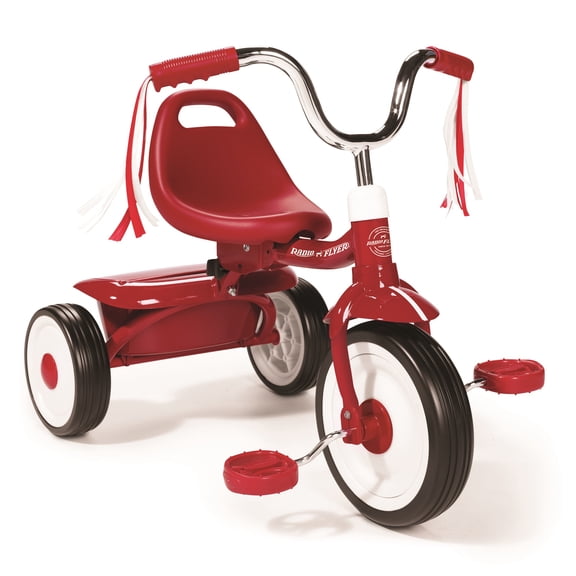 Radio Flyer, Ready to Ride Folding Trike, Fully Assembled, Red or Pink