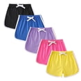 thumbnail image 3 of OGLCCG 5 Pack Girls Athletic Shorts Cotton Elastic Waist Wide Leg Running Shorts with Pockets Casual Trendy Sports Workout Shorts for Kids, 3 of 7