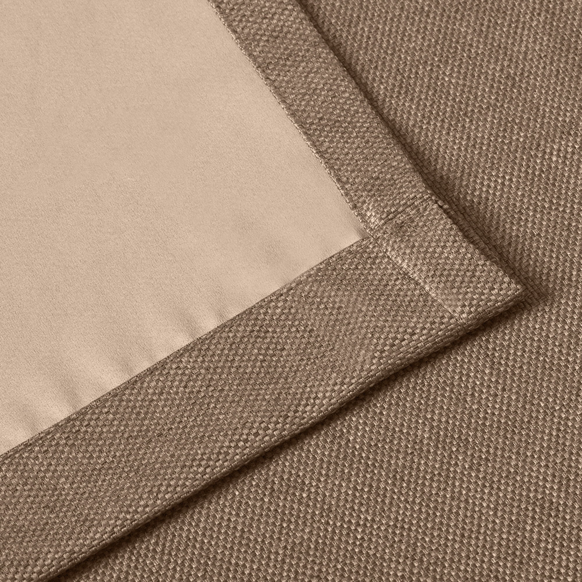 Superior Jaxon Blackout Curtains Set of 2, Grommet Header Curtain Panel Pair, 42"W x 96"L, Tan