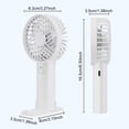 thumbnail image 2 of 3 Speed Handheld Fan Mini Handheld Fan with Phone Holder 3 Speed Usb Rechargeable Portable Outdoor Travel Fan Compact Lightweight Personal for Summer, 2 of 6