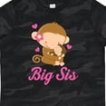 thumbnail image 4 of Inktastic Big Sis Monkeys Girls Toddler T-Shirt, 4 of 5