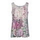 thumbnail image 4 of Cómoda blusa sin mangas con cuello redondo y estampado de gasa para mujer Pompotops  lopia992265, 4 of 8