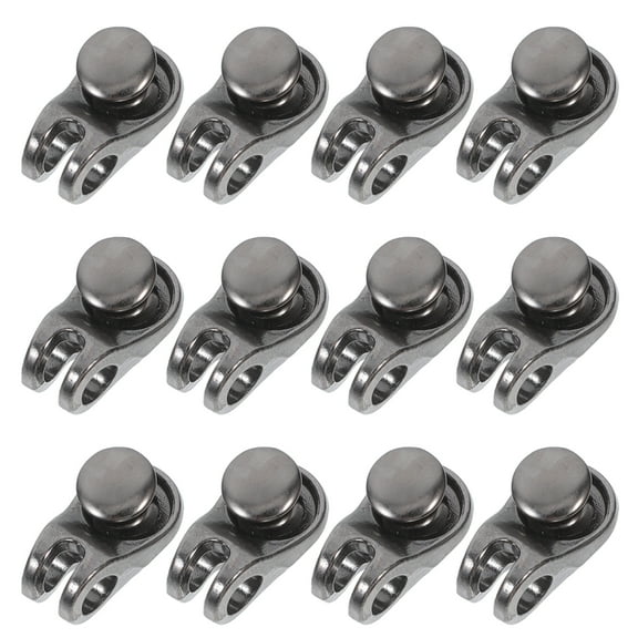 20 Sets Metal Boot Lace Hooks Kit with Alloy Buckles for Hiking, Outdoor, Sports, Climbing Shoes, Rivets, and Fasteners