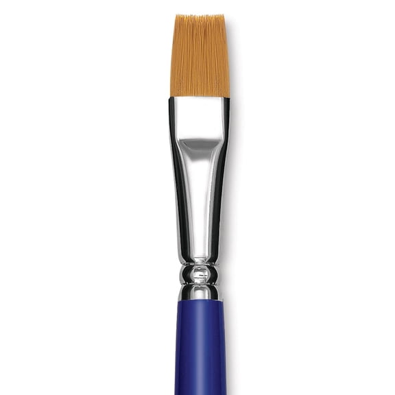 Blick Scholastic Golden Taklon Brush - Bright, Long Handle, Size 12