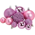 thumbnail image 2 of Christmas Tree Balls Set In 10 Christmas Colors - 100 Christmas Balls Pink Rose Made Of Plastic - Pink- Christmas Tree Decorations & Christmas Tree Decorations, 2 of 4