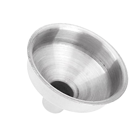 YOSADIER 6Pcs Plated Silver Stainless Steel Hip Flask Funnels Rustproof No Spill
