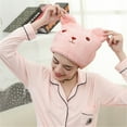 thumbnail image 3 of Microfiber Hair Turban Cap for Fast Drying After Bathing and Showering, 3 of 4
