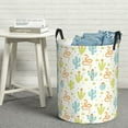 thumbnail image 6 of Fuzoiu Snake And Cactus Print Circular Hamper,Laundry Basket with Handle,Collapsible Laundry,Dirty Clothes Storage Basket,for Bedroom Bathroom Dorm Living Room-Medium, 6 of 6