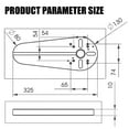 thumbnail image 2 of Circle Cutting Jig Durable Router Circle Cutter Jig Adjustable Wood Router Milling Circle Routing Jig Trimmer DIY Accessories for Woodworking, 2 of 7