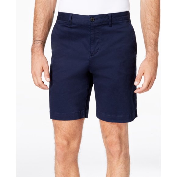 Lacoste Shorts Bermuda en Gabardine de Coton Coupe Régulière pour Hommes, Marine/30