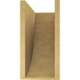 thumbnail image 4 of 8"W x 16"D x 16"H Classic Durham Rough Cedar Woodgrain TimberThane Corbel, Primed Tan, 4 of 6
