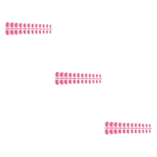 Soidarity Paquete de 24 puntas de uñas postizas sólido usable estilo Simple manicura Prop cabeza redonda mujeres accesorios dulce regalo uñas Type1 NO1
