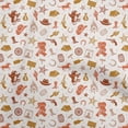 thumbnail image 1 of oneOone Cotton Silk Orange Fabric Cowboy Craft Projects Decor Fabric Printed By The Yard 42 Inch Wide-aA, 1 of 5