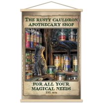 Lisa Parker - Apothecary Shop Wall Poster with Wooden Magnetic Frame, 22.375" x 34"