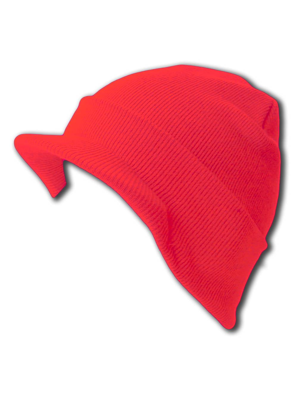 Solid Red Hat Structured Curved Brim Cap Hat Beanie NEW! 