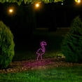 thumbnail image 3 of Northlight LED Rope Lighted Flamingo Silhouette Outdoor Decoration - 24" - Pink Lights, 3 of 9