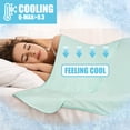 thumbnail image 2 of PAVILIA Cooling Blanket for Hot Sleepers, Lightweight Summer Blanket for Bed, Cooling Chill Throw Blanket for Night Sweats Absorb Heat for Adult Kids on Warm Night, Teal Green, 60x80inch, Twin, 2 of 7