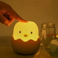 thumbnail image 1 of Eggshell Chick Night Light Cute Animal Shape LED Lamp For Kids Nursery Bedroom, 1 of 4