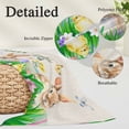 thumbnail image 2 of Easter Bunny Pillow Covers, Linen Long Throw Pillow Case, Spring Easter Eggs Floral Rustic Burlap Holiday Pillow Protector Decorative Cushion Cover for Living Room/Bedroom 20" x 30", 2 of 8