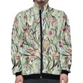 thumbnail image 3 of Chaqueta con cremallera y estampado 3D de leopardo y pollo para hombre, chaqueta hawaiana de manga larga con estampado de cocotero, abrigo de calle de moda Harajuku, 3 of 5