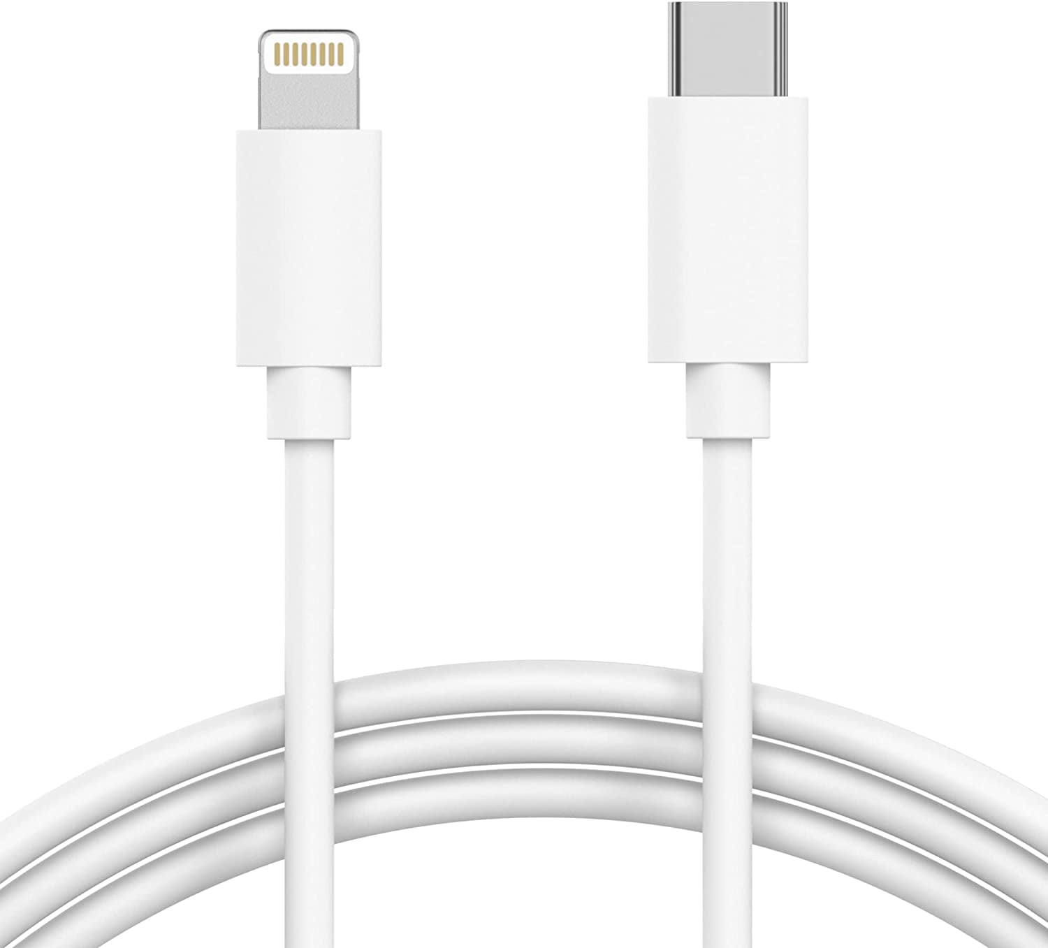 Faktisk Junior last USB C to Lightning Cable iPhone Charger 3ft Short Heavy Duty Cord - Fast  Charging Power Delivery PD MFI Certified for Apple iPhone 13, 12, 11, XR,  XS, X, 8, 7, 6, 5, SE, iPad - White - Walmart.com