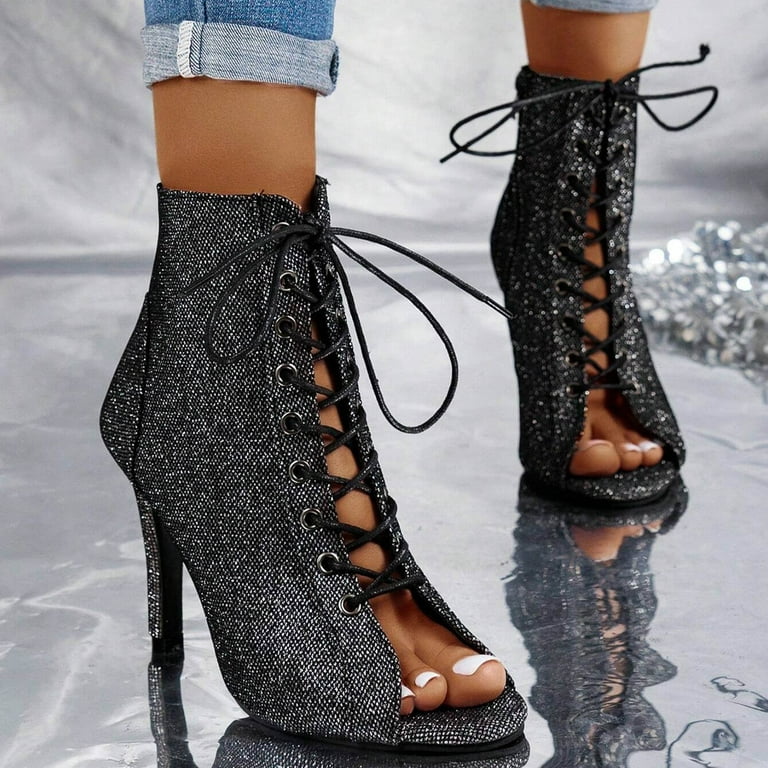 Stiletto top work boots