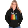thumbnail image 4 of Gay Rainbow Pride Flag LGBTQ Rights Zip Up Hoodie Men's Women's Brisco Brands M, 4 of 6