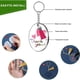thumbnail image 2 of Juego de Llaveros de AcríLico Transparente, Colgantes en Blanco de AcríLico Transparente con Borlas Anillos de Salto de, 2 of 6