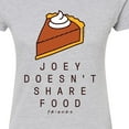 thumbnail image 3 of Friends - Joey Doesn't Share Food - Juniors Fitted Graphic T-Shirt, 3 of 5