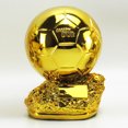 thumbnail image 5 of Trofeo Balón de Oro Copa del Mundo Suministros para fanáticos Regalo de cumpleaños grabado Suvenir para construir grupos, 5 of 5