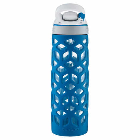 Ello Contigo 20 Oz Spencer Gemma Autospout Ashland Glass Water Bottle for  sale online
