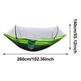 thumbnail image 3 of 102.3x55 Inch Camping Hammock with Mosquito Net and Tree Straps Carabiners,Portable Camping Hammock with Net and Heavy Duty Straps,Foldable Outdoor Hanging Bed for Camping Backpacking Travel Hiking, 3 of 6