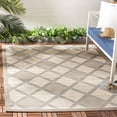 thumbnail image 2 of Safavieh Courtyard Shawn Geometric Indoor/Outdoor Area Rug, Beige/Dark Beige, 5'3" x 7'7", 2 of 8