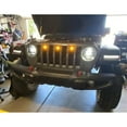 thumbnail image 5 of 3Pc Pre-Runner Style 12-SMD Amber Yellow LED Exterior Grill Decorative Lights Fits Jeep Wrangler JL or Gladiator JT, 5 of 9