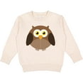 thumbnail image 2 of Inktastic Owl Fat Brown Toddler Sweatshirt, 2 of 4