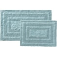 thumbnail image 6 of Eddie Bauer Logan Sea Blue Cotton Tufted Bath Rug Set, 6 of 7