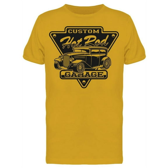 Garage Custom Emblem Classic Car T-Shirt Men -Image by Shutterstock, Male Medium